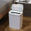 Ver imagem 1 de Lixeira Automática Retangular 14 Litros com Sensor Branca