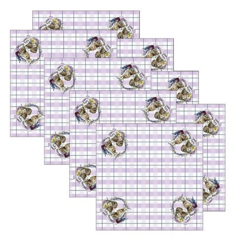 Kit Guardanapo Páscoa - 8 Peças