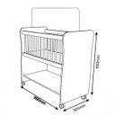 Ver imagem 3 de Mini Berço Nature/branco Rubi Profissional Decor