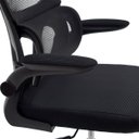 Ver imagem 5 de Cadeira Escritório Ergonômica com Suporte Lombar Estofado e Apoio de Cabeça