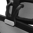 Ver imagem 7 de Cadeira Escritório Ergonômica com Suporte Lombar Estofado e Apoio de Cabeça