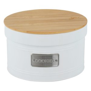 Lata Porta Condimento Matte Cookies Branco