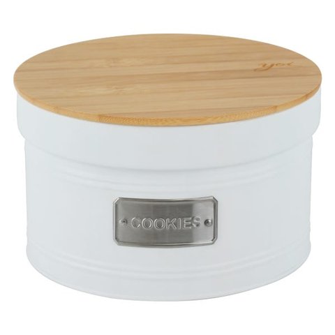 Lata Porta Condimento Matte Cookies Branco