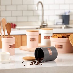 Lata Porta Condimento Matte Coffee Cinza - 2