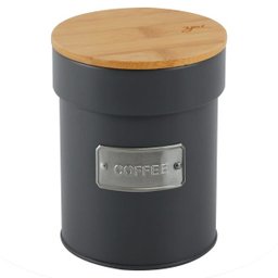 Lata Porta Condimento Matte Coffee Cinza - 1