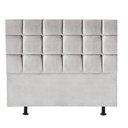 Ver imagem 1 de Cabeceira para Cama Box Casal 1,40 Cm Espanha - Oferta House Cor:cinza Claro