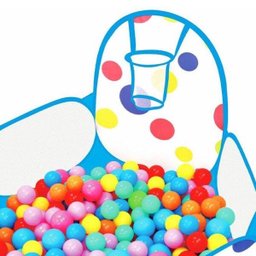 Piscina de Bolinha C/50 Bolinhas Brinqway Bw102Az - Azul - 2 Piscina de Bolinha C/50 Bolinhas Brinqway Bw102Az - Azul - 2