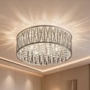 Ver imagem 2 de Plafon Cromado e Cristais - 7 Luzes G9 48cm Bivolt