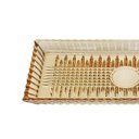 Ver imagem 2 de Travessa Wolff Queen de Cristal 34x17cm Âmbar - Ref.28019