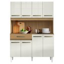Ver imagem 1 de Kit Cozinha Compacta Cleo 8 Portas 121cm Atacama Off White Armoveis