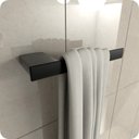 Ver imagem 3 de Kit 5 Acessórios Para Banheiro Preto Master Toalheiro Duplo