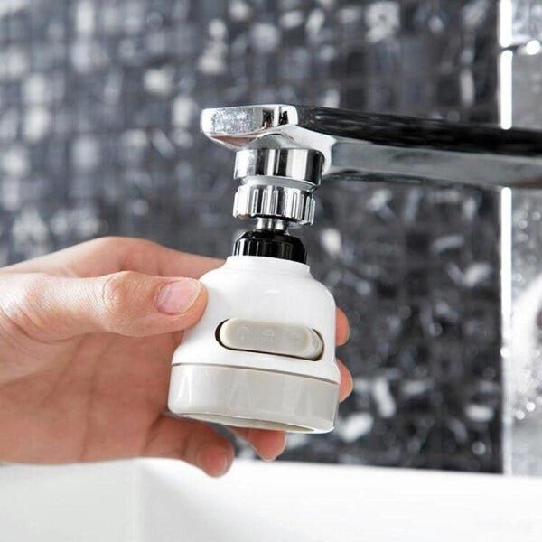 Cabeça de Torneira Aqua360 3 Modos - Branco/Bege - 2