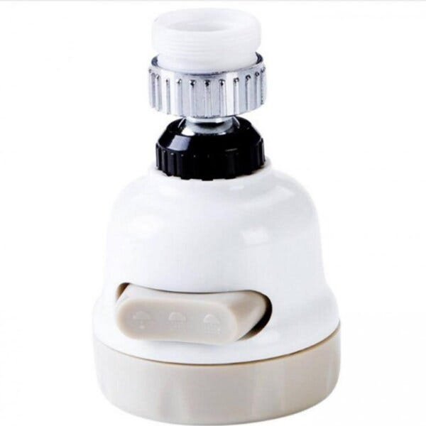 Cabeça de Torneira Aqua360 3 Modos - Branco/Bege - 1