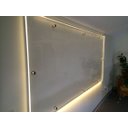 Ver imagem 4 de Painel Lousa De Vidro Temperado Branca 120x90cm com led