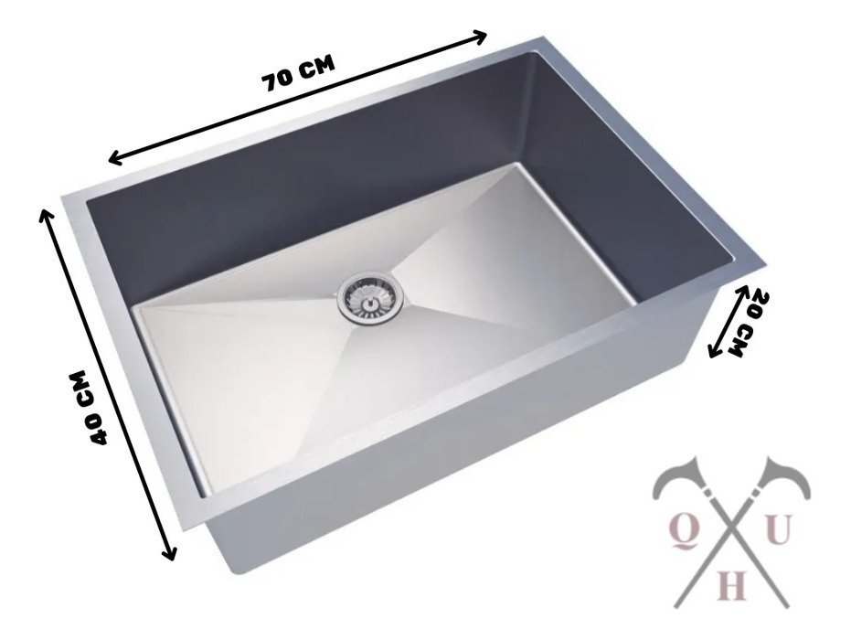 Cuba Em Formato Quadrado De Inox 70 Por 40 Casa Moderna Technox ...