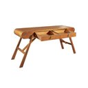 Ver imagem 4 de Aparador Madeira Maciça Tauri com 2 Gavetas e Puxadores em Courino Alta Qualidade Luxo Távoli Decor