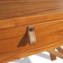 Ver imagem 7 de Aparador Madeira Maciça Tauri com 2 Gavetas e Puxadores em Courino Alta Qualidade Luxo Távoli Decor