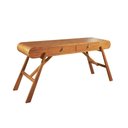 Ver imagem 1 de Aparador Madeira Maciça Tauri com 2 Gavetas e Puxadores em Courino Alta Qualidade Luxo Távoli Decor