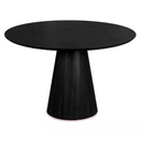 Ver imagem 2 de Mesa de Jantar Cone Redonda 110 Cm Base Madeira Ébano Tampo Ébano Linn Design Decor