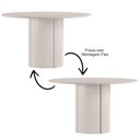 Ver imagem 2 de Mesa de Jantar 6 Lugares Redonda 135cm Verbena N01 Off White - Lyam Decor