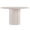 Ver imagem 1 de Mesa de Jantar 6 Lugares Redonda 135cm Verbena N01 Off White - Lyam Decor