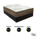 Ver imagem 3 de Cama Box Baú Casal Preto e Colchão Gold Ultragel Molas Ensacadas Ortobom