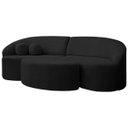 Ver imagem 3 de Sofá Orgânico Palermo 4 Lugares 210cm + Puff Bouclê - Sofa Store:bouclê Preto
