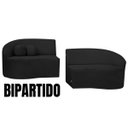 Ver imagem 5 de Sofá Orgânico Palermo 4 Lugares 210cm + Puff Bouclê - Sofa Store:bouclê Preto