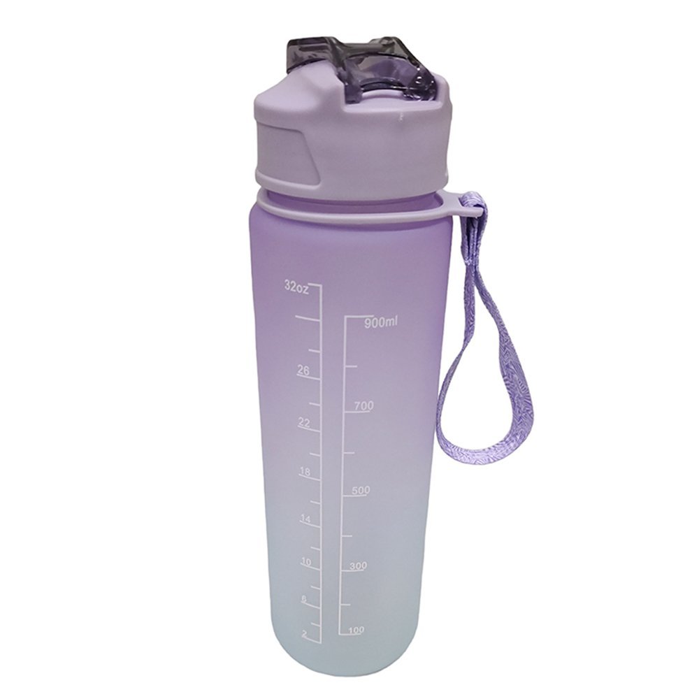 Garrafa com Horario Motivacional 900ml Frase Treino Academia Esporte Agua Hidrataçao Bolsa Caminhada - 8