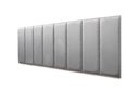 Ver imagem 1 de Placas Cabeceira Modulada Adesiva Queen Estofada 160cm x 60cm Kit 8 Placas - Suede Cinza