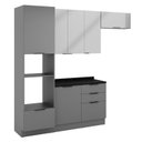 Ver imagem 2 de Cozinha Telasul Lumina 4 Peças com Paneleiro para Forno e Micro 6 Portas e 4 Gavetas