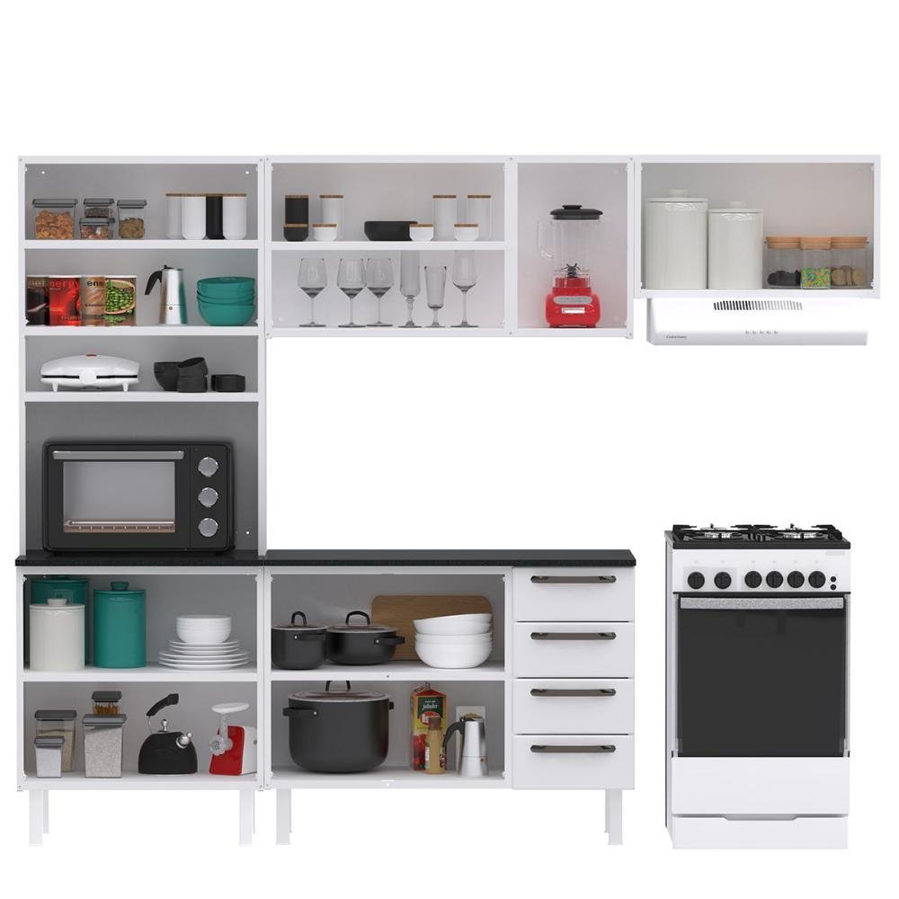 Cozinha Completa Colormaq Titanium 4 Peças em Aço 195x245x43,5cm - 2