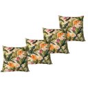 Ver imagem 1 de Kit 4 Capa de Almofada 100% Algodão Impermeável Estampa Digital 43cmx43cm