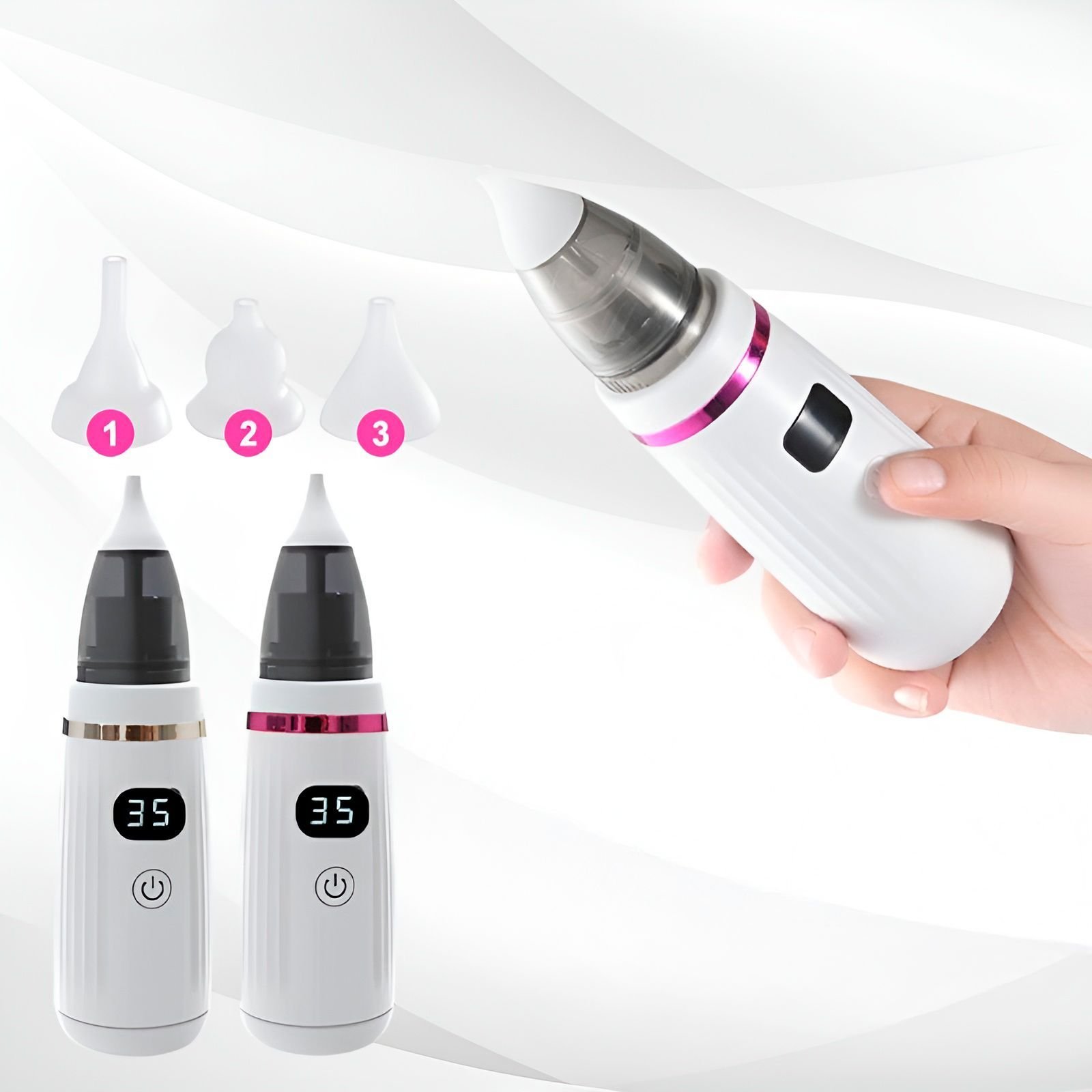 Higienizador Aspirador Nasal Infantil Elétrico Usb - 2