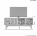 Ver imagem 3 de Rack Sereno para Tv até 70" Jcm Movelaria - Cinamomo
