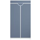 Ver imagem 1 de Guarda Roupa Dobrável Portátil Multiuso Organizador de Roupas Cinza - StaremCasa