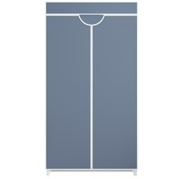 Guarda Roupa Dobrável Portátil Multiuso Organizador de Roupas Cinza - StaremCasa - 1