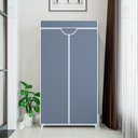 Ver imagem 7 de Guarda Roupa Dobrável Portátil Multiuso Organizador de Roupas Cinza - StaremCasa