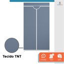 Ver imagem 4 de Guarda Roupa Dobrável Portátil Multiuso Organizador de Roupas Cinza - StaremCasa