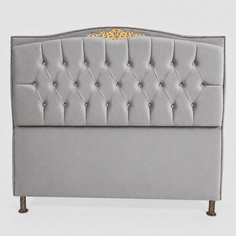 Cabeceira Greta 195cm Estofada Veludo p/ Cama Box Casal King Quarto