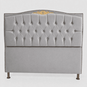 Ver imagem 1 de Cabeceira Greta 195cm Estofada Veludo p/ Cama Box Casal King Quarto