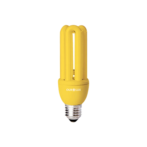 Lâmpada Fluorescente Anti-inseto 3u 20w - Ourolux - 80% Economia - 220v