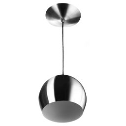 Lustre Pendente Bola Media De Alumínio 23cm Escovado - 1
