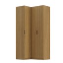 Ver imagem 4 de Guarda Roupa de Canto Reto 3 Portas Mdf Altezza Clean Belmax:freijó