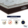 Cama Box Baú Bipartido King Bege e Colchão Sleep King Molas Ensacadas Ortobom - 2