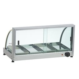 Estufa Ouro Curva Vitrine 4 Bandejas Para Salgado Expositor Aquecedor - Edanca 220 V - 15