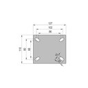 Ver imagem 2 de Rodizio Industrial Gir. 5 Pol. C/ Freio Rolamento 400 Kg