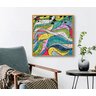 Conjunto com 2 Lindos Quadro Decorativo Originais Pintados a Mão Medindo 73x136 Cm - 5