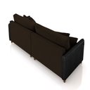 Ver imagem 7 de Sofá Montecarlo 2 Lugares 212cm Veludo/pu Marrom/preto