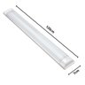 Kit 10 Luminaria Sobrepor Tubular Led Slim 40w 120cm Calha - 3